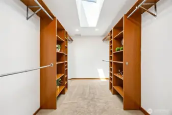 Primary walk in closet