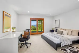 Downstairs primary bedroom ensuite