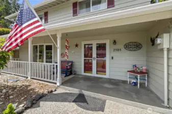 Welcoming front porch