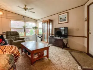 Living room off the entry