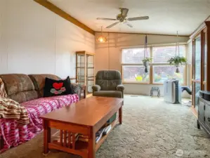 Living room - portable air conditioner stays!