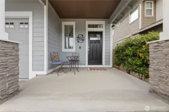 Covered front patio