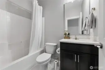 Full guest bath on the main floor