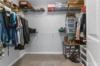 Primary walk-in closet