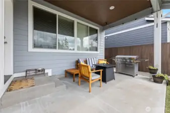 Covered patio for summer BBQs