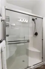 Walk-in shower.