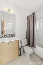 Full Bath off of the Second upstairs bedroom.
