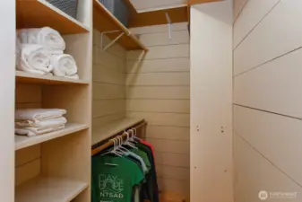 Primary walk in closet