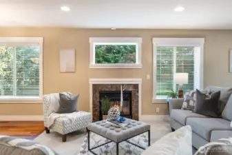 Second fireplace in the home.