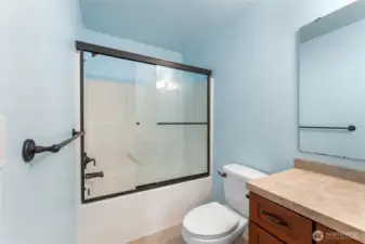 Shower and tub for 2nd bathroom.