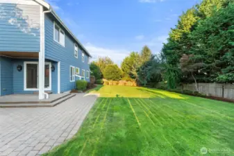 Backyard patio provides lots of room to grill and have guests!