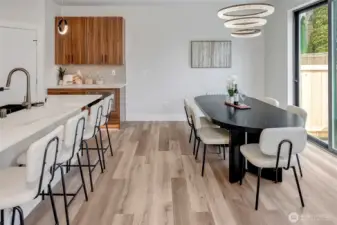 connected dining room