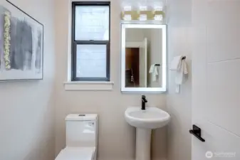 Downstairs half bath