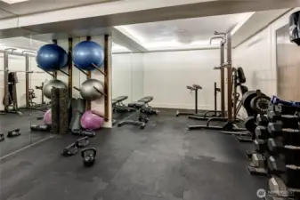 Gym in the lower level