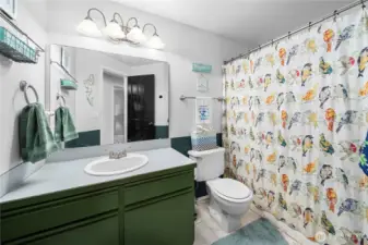 Upstairs guest bathroom