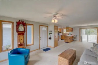 Tons of windows to let in the sunshine.