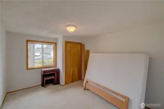 Bedroom #1 will easily fit a queen size bed.