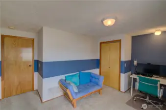 Bedroom #2 currently used as an office.