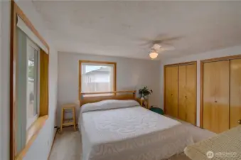 Double the closet space in the primary bedroom!