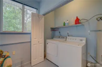 Washer + Dryer are located in the bonus room.
