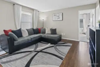 Large bonus room at the top of the stairs.