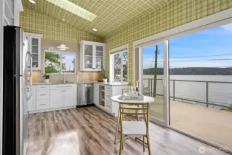 The wallpaper adds such a bright and warm vibe to the space, come see for yourself!!