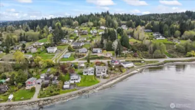 Sitting just above Southworth Drive, this home has 180 degree views. That means views in practically EVERY room!