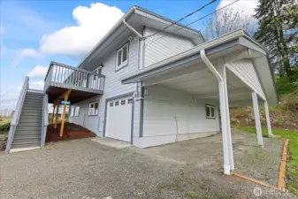 Use the garage, front deck or back entrance, whichever is most convenient!