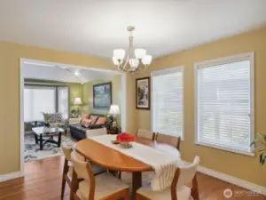 Expensive dining room for a sitdown meal or an elegance dinner.