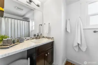Primary bathroom with walk-in shower