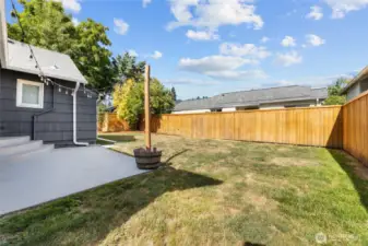 Very private and fully fenced