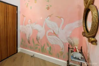 this is hand painted by a local seattle artisit