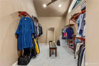 Primary walk in closet