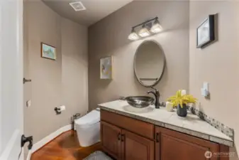 Downstairs powder room