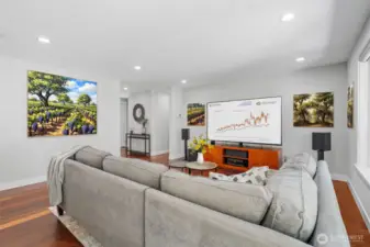 Walls are so nicely painted, so we virtually added some pictures