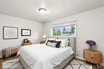 AI Virtually Staged  Primary bedroom