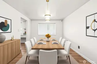 AI Virtually Staged  Dining room