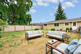 AI Virtually Staged  Backyard