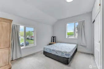 Upstairs Bedroom #1. Great light and spacious room.
