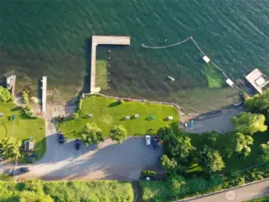 Aerial view of Private Beach