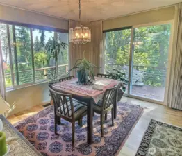Dining Room with views of Lake Sammamish