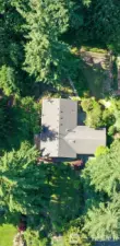 Aerial of house