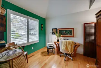 Main Floor Bedroom, currently used an as Office