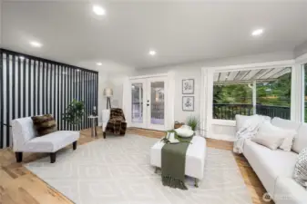 Step into a one of a kind design and take in the scenery.