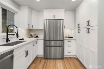 Full height Pantry Cabinets.