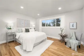 Spa like master bedroom suite