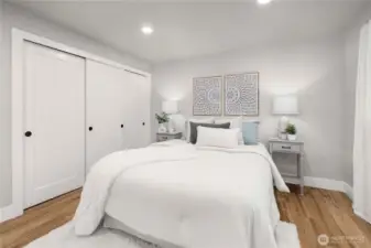 Spa like master bedroom suite