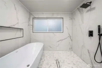 Dreamy bathroom with Tub and Shower