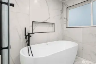 Enjoy a relaxing soak.