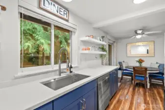 Stylish, updated kitchen maximizes every space - so functional!